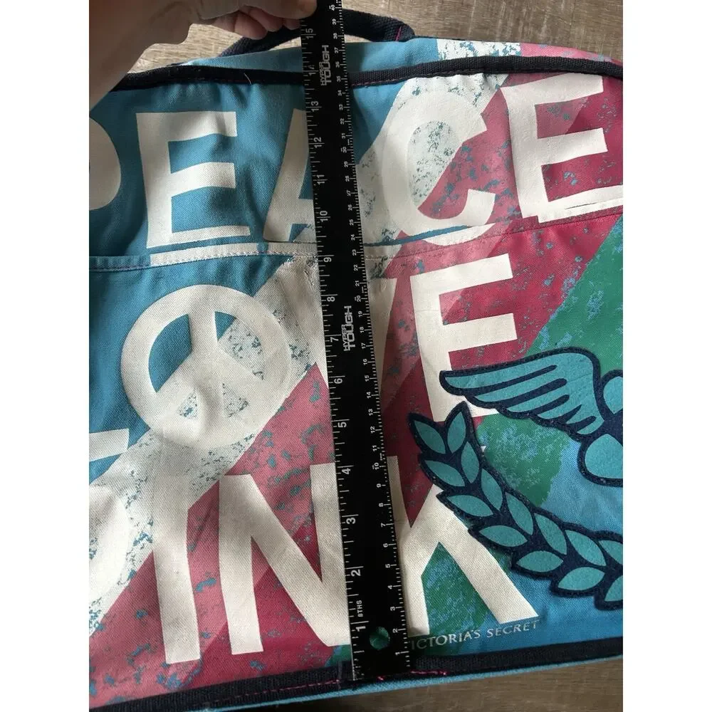 Rare Y2K Victoria’s Secret PINK Peace University 86 Rolling Duffle Bag Travel